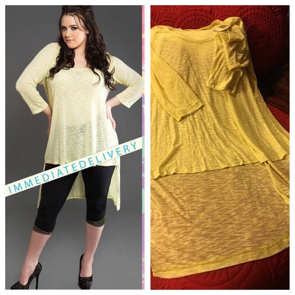 Lemon 🍋 Cult of California Luxe Workout Shirt - Picture 2 of 4